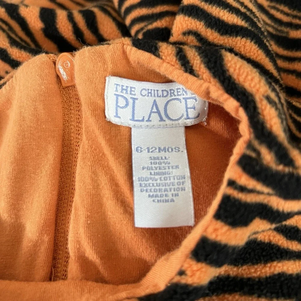 The Children's Place 2pc Tiger Halloween Costume Sz 6-12 months Good Condition‎